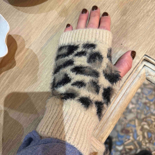 Mitaines en tricot Léo