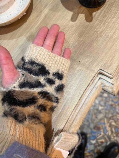 Mitaines en tricot Léo