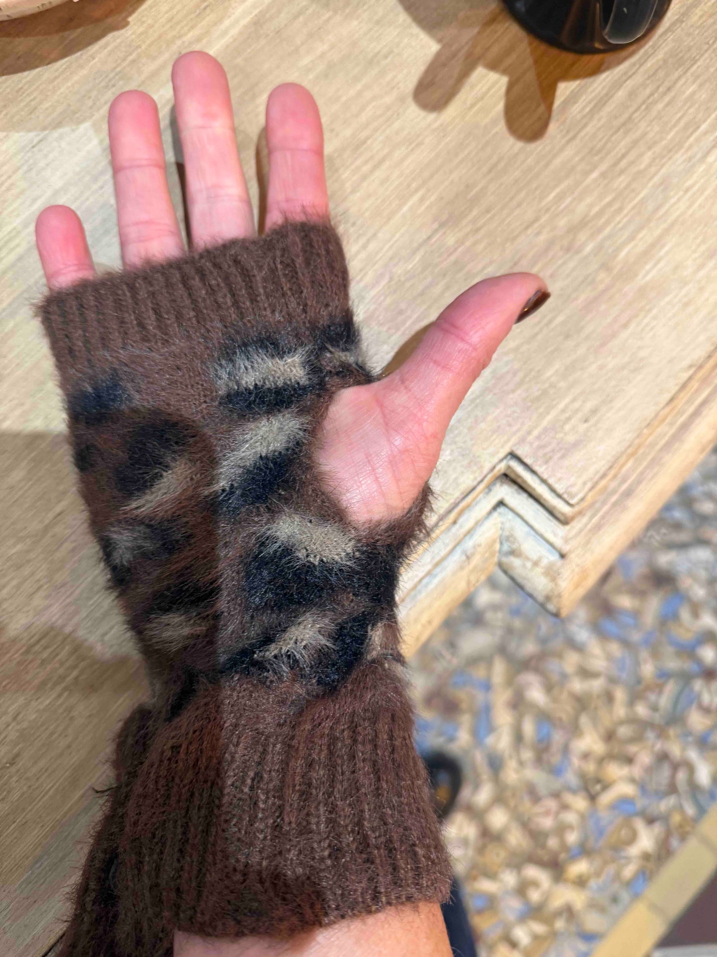 Mitaines en tricot Léo