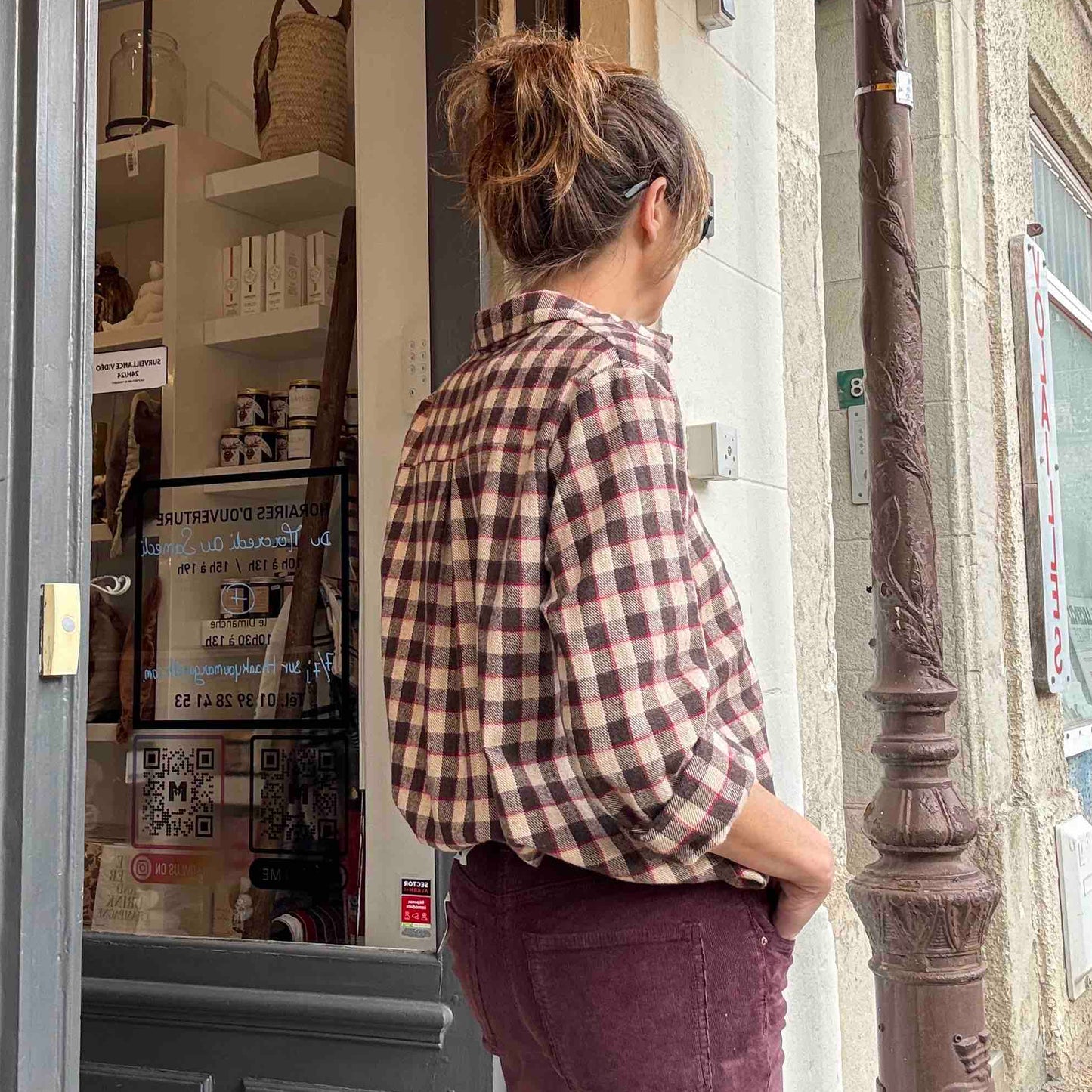 Chemise à carreaux Morgane