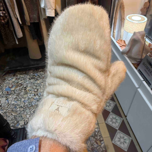 Moufles en fausse fourrure St Moritz