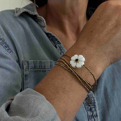 Sautoir bracelet Flower - Le Monde est stone