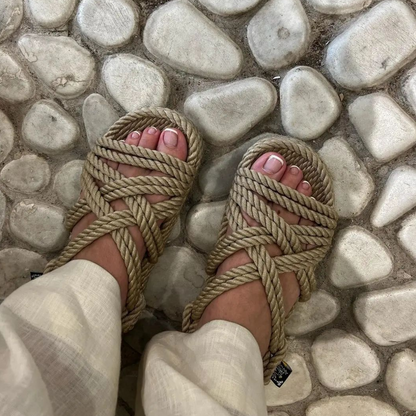 Beige Lounger rope sandals - Nomadic State Of Mind