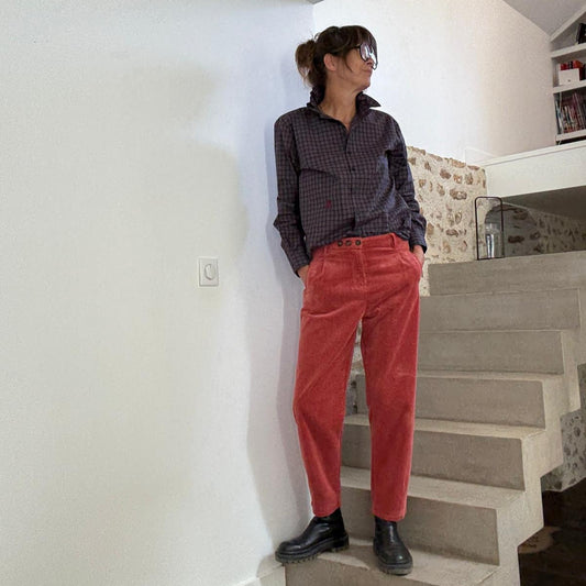 Pantalon carotte Ariety brick