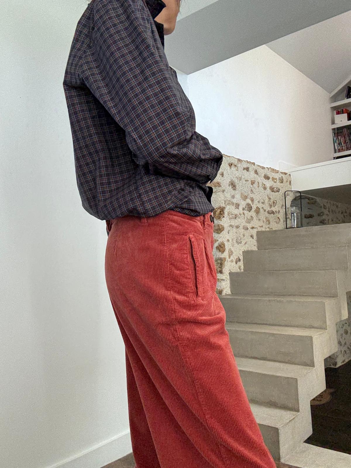 Pantalon carotte Ariety brick