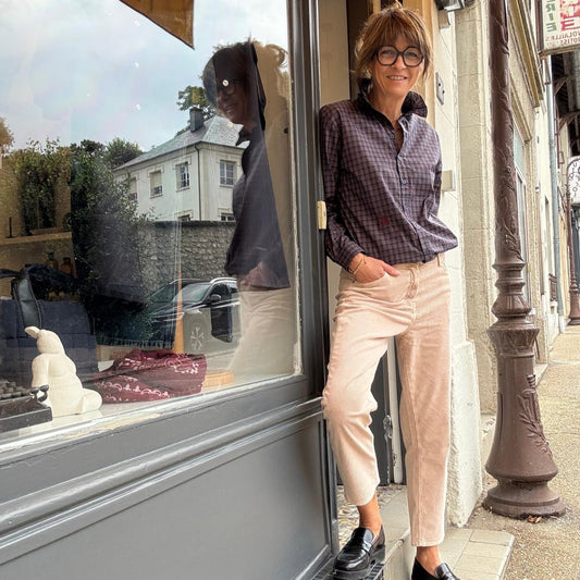 Pantalon Gala velours boyfriend Dust