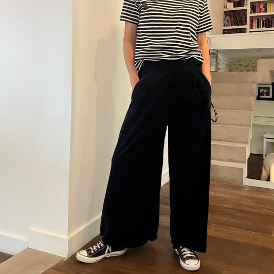 Pantalon Ginger velours noir