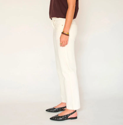 Jean coupe droite The Linda sunset drill natural