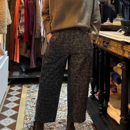 Pantalon Magic en coton épais léo gris