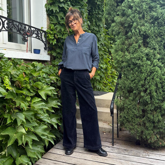 Pantalon Pacifie wash black navy - Hod Paris