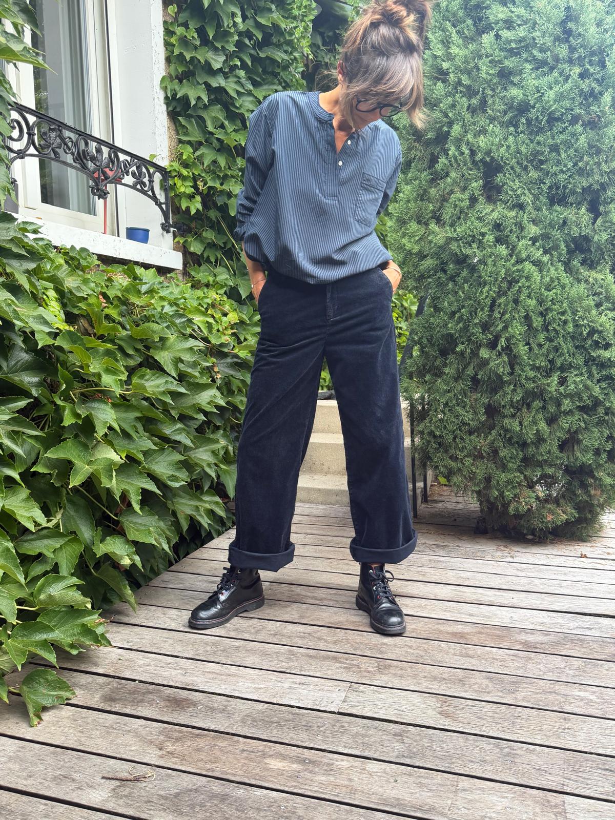 Pacifie wash black trousers