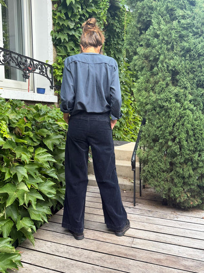 Pacifie wash black trousers