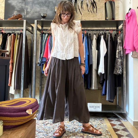 Pantalon Pedro chocolat - Margot Paris