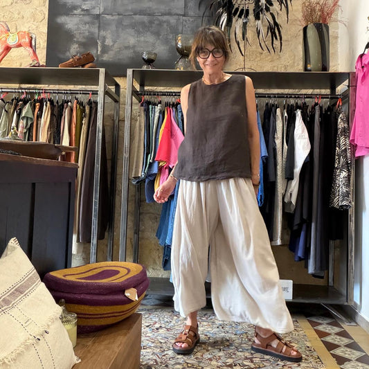 Pantalon Pedro grège - Margot Paris