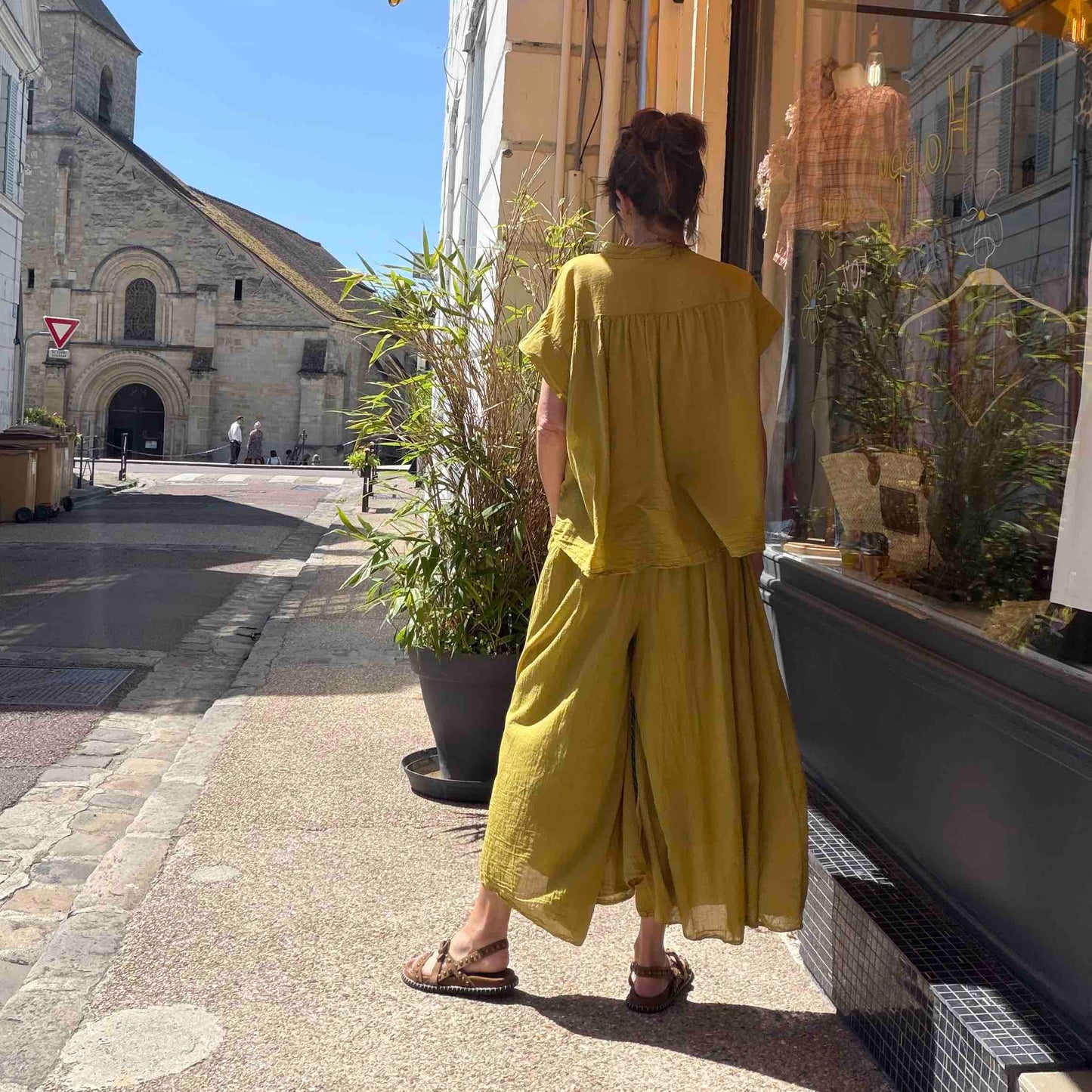 Pantalon Pedro anis - Margot Paris