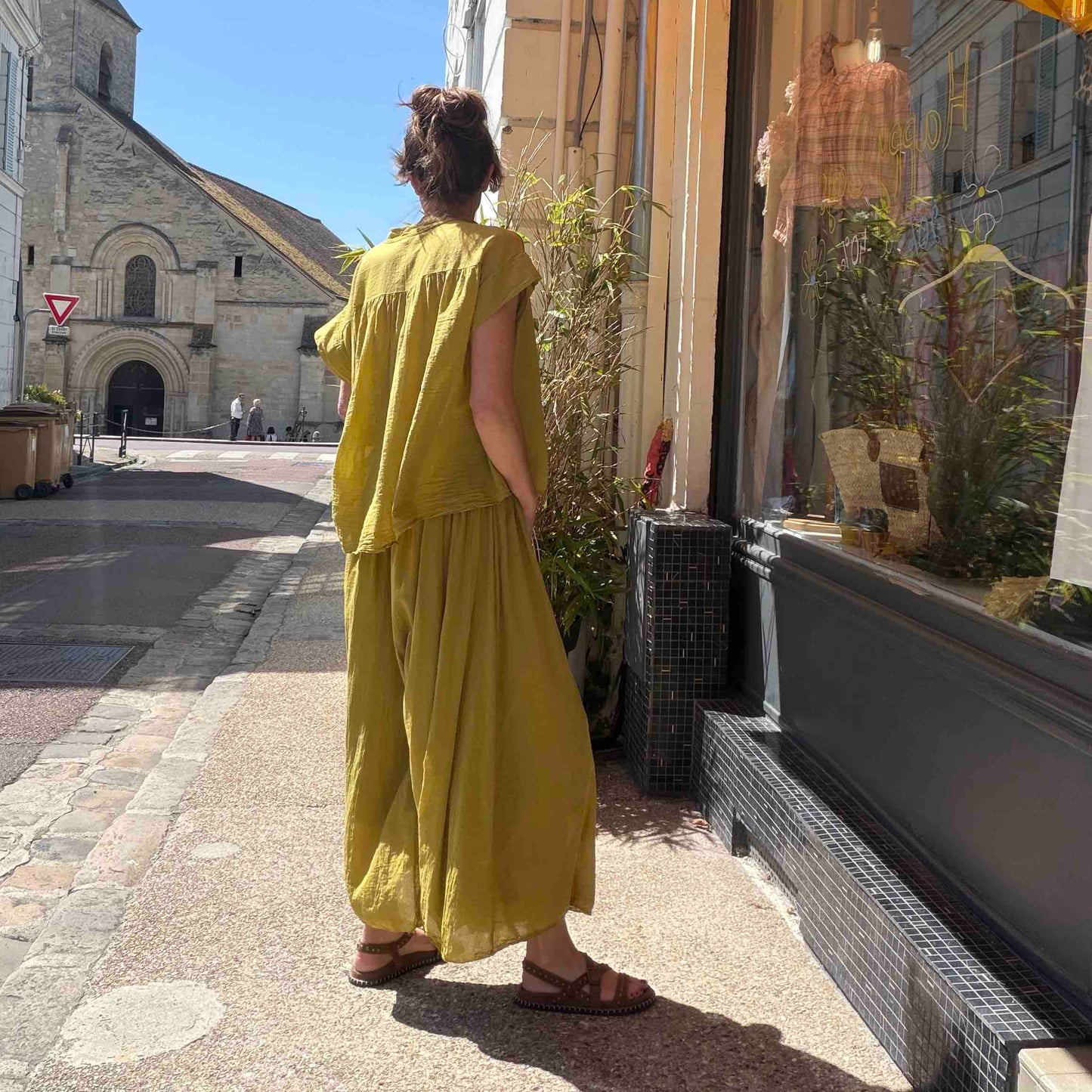 Pantalon Pedro anis - Margot Paris