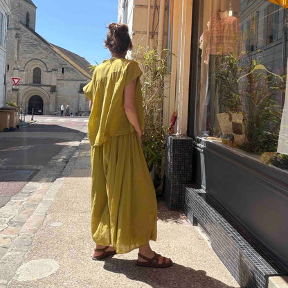 Pantalon Pedro anis - Margot Paris