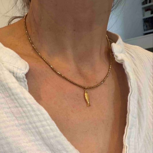 Collier Amulette Pesce - Le Monde est Stone