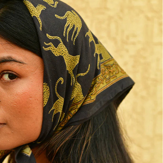 Petit foulard Fauve nuit