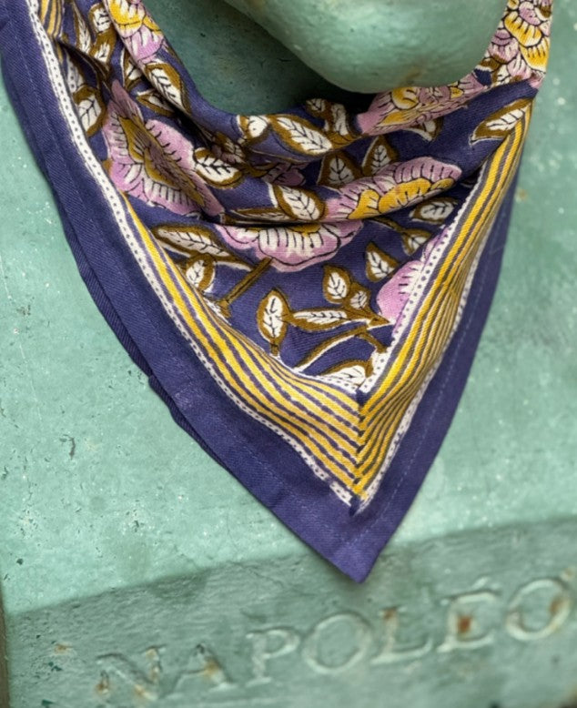 Petit foulard n°113 bleu