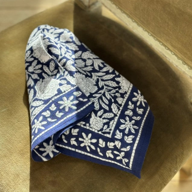 Petit foulard Antioche bleu