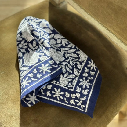 Petit foulard Antioche bleu