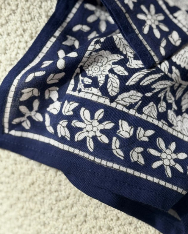 Petit foulard Antioche bleu