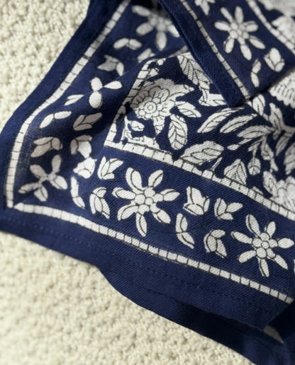 Petit foulard Antioche bleu