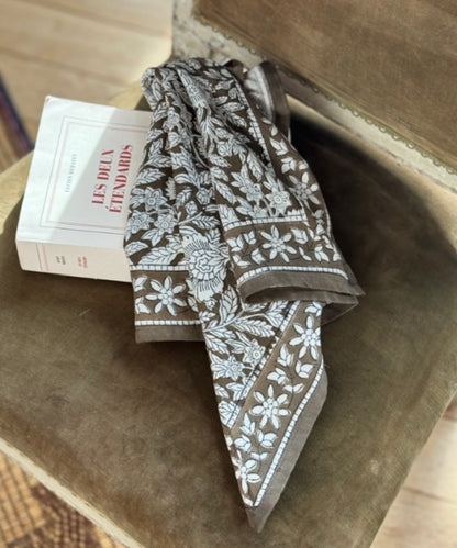 Petit foulard Antioche kaki