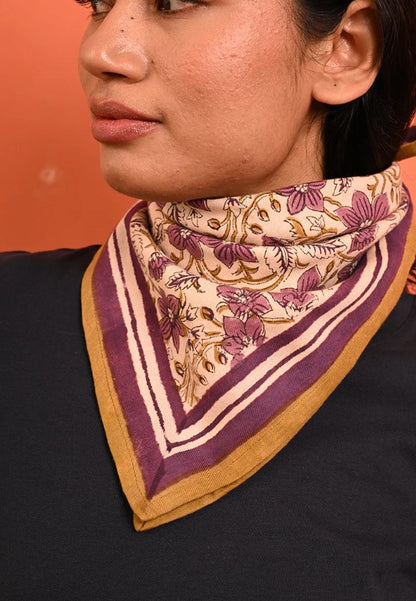 Petit foulard HÉLIOS écru