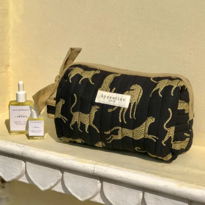 Petite trousse de toilette - Fauve nuit