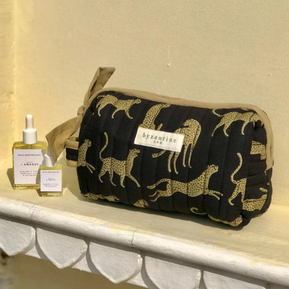 Petite trousse de toilette - Fauve nuit