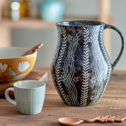 Aswan stoneware pitcher - Bloomingville