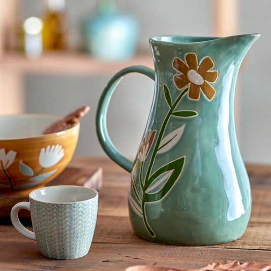 Tangier stoneware pitcher - Bloomingville