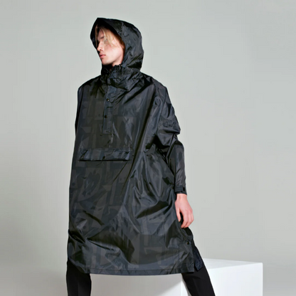 Back to Black Poncho - Rainkiss