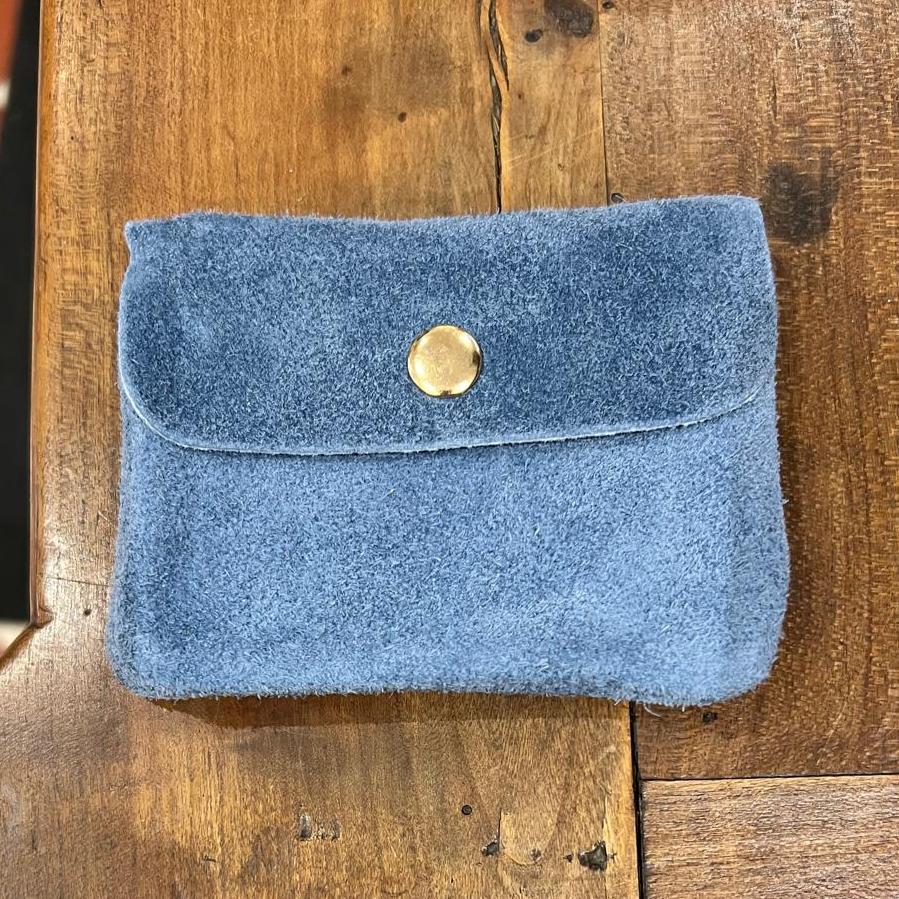 Blue leather wallet - Thank You Margareth selection