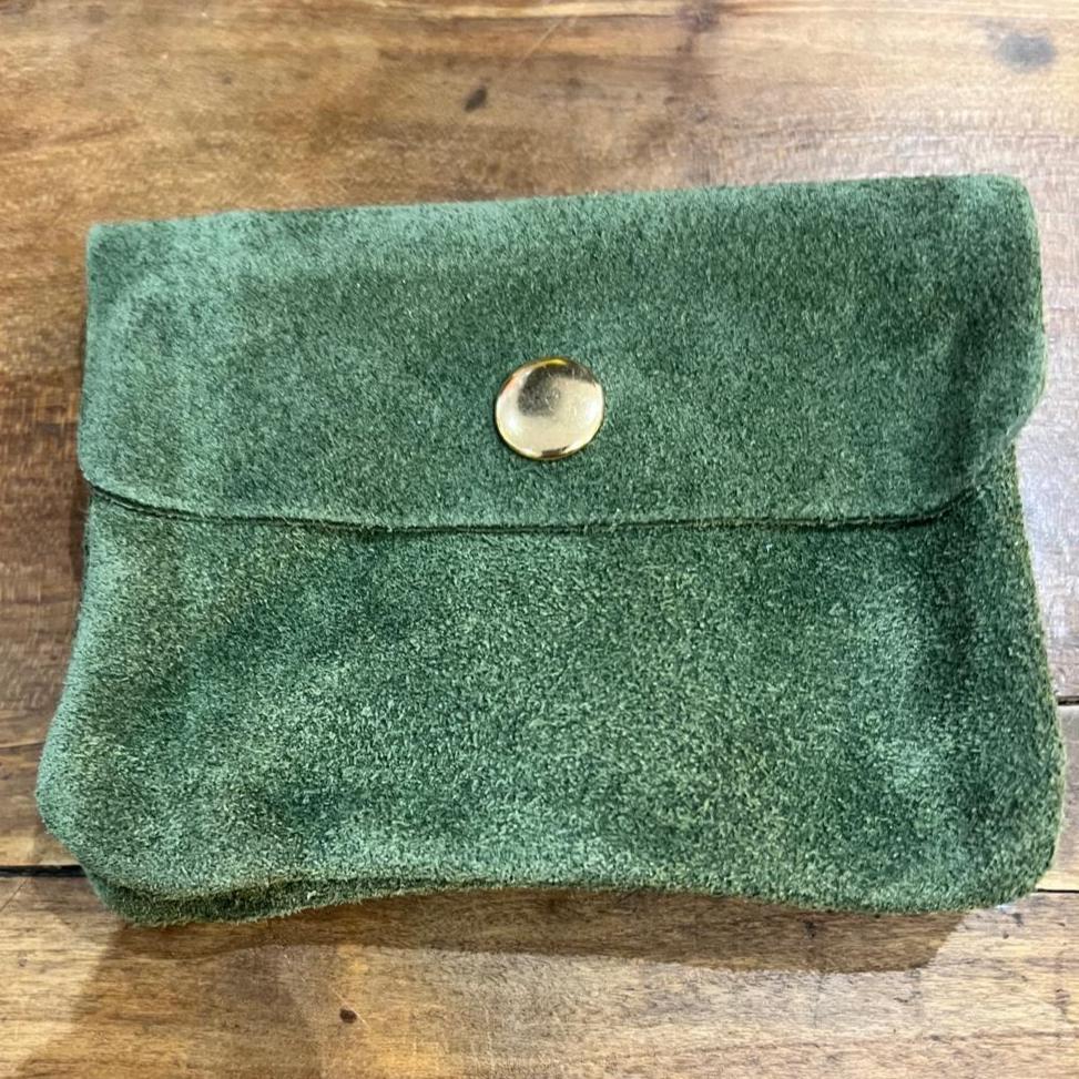 Khaki leather coin purse - Thank You Margareth selection