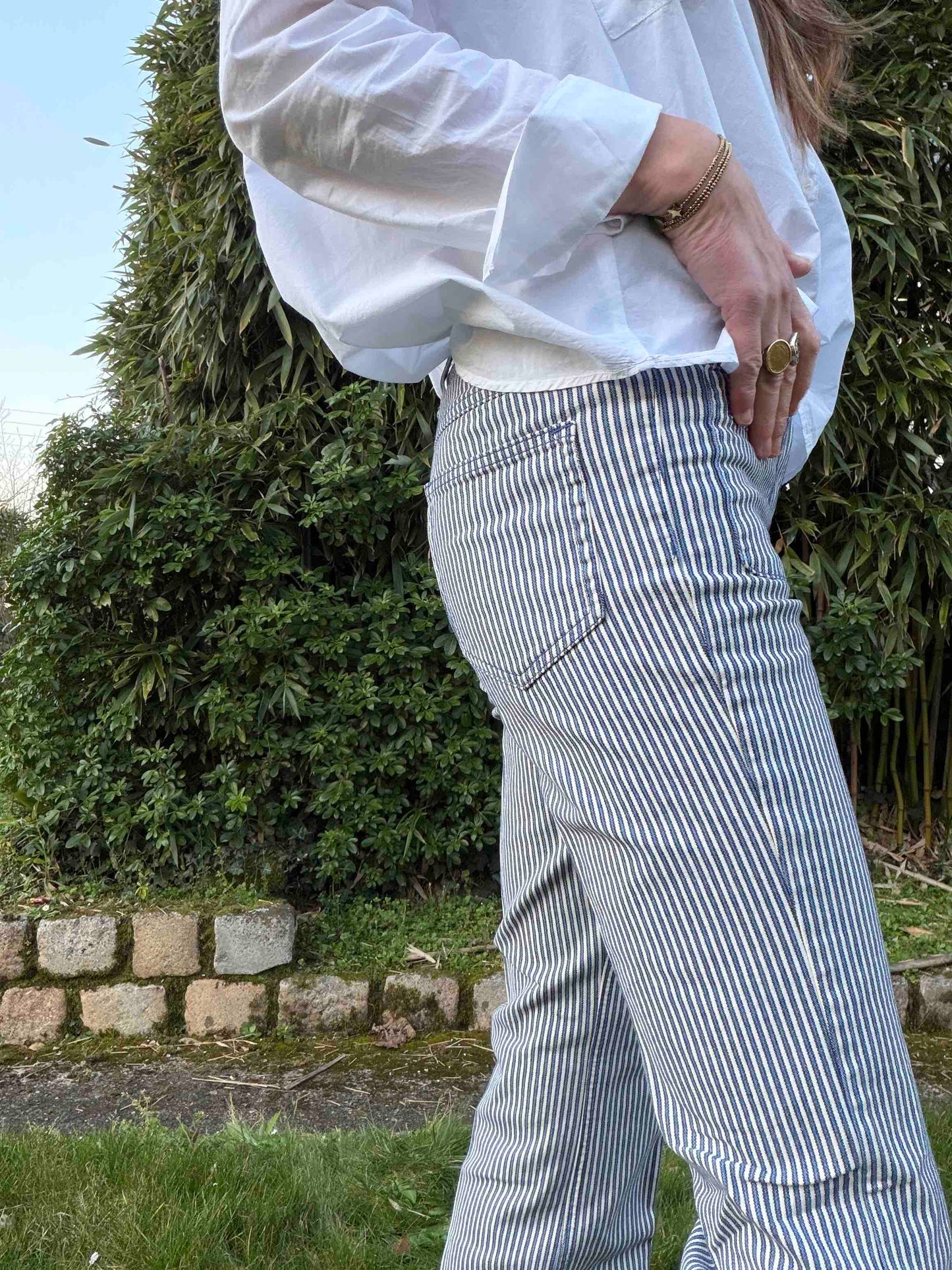 The Diana Portofino Stripes blue jeans - MKT Studio