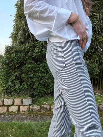 The Diana Portofino Stripes blue jeans - MKT Studio