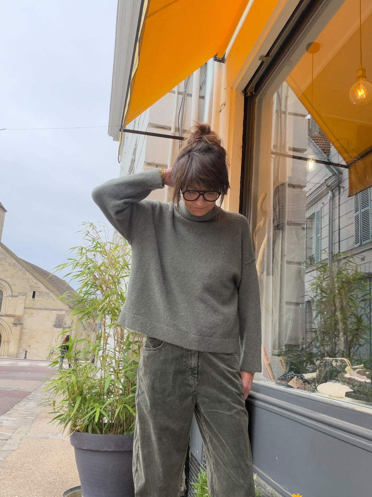 Pull Baxily kaki - Maison Anje