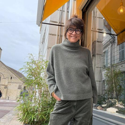 Pull Baxily kaki - Maison Anje