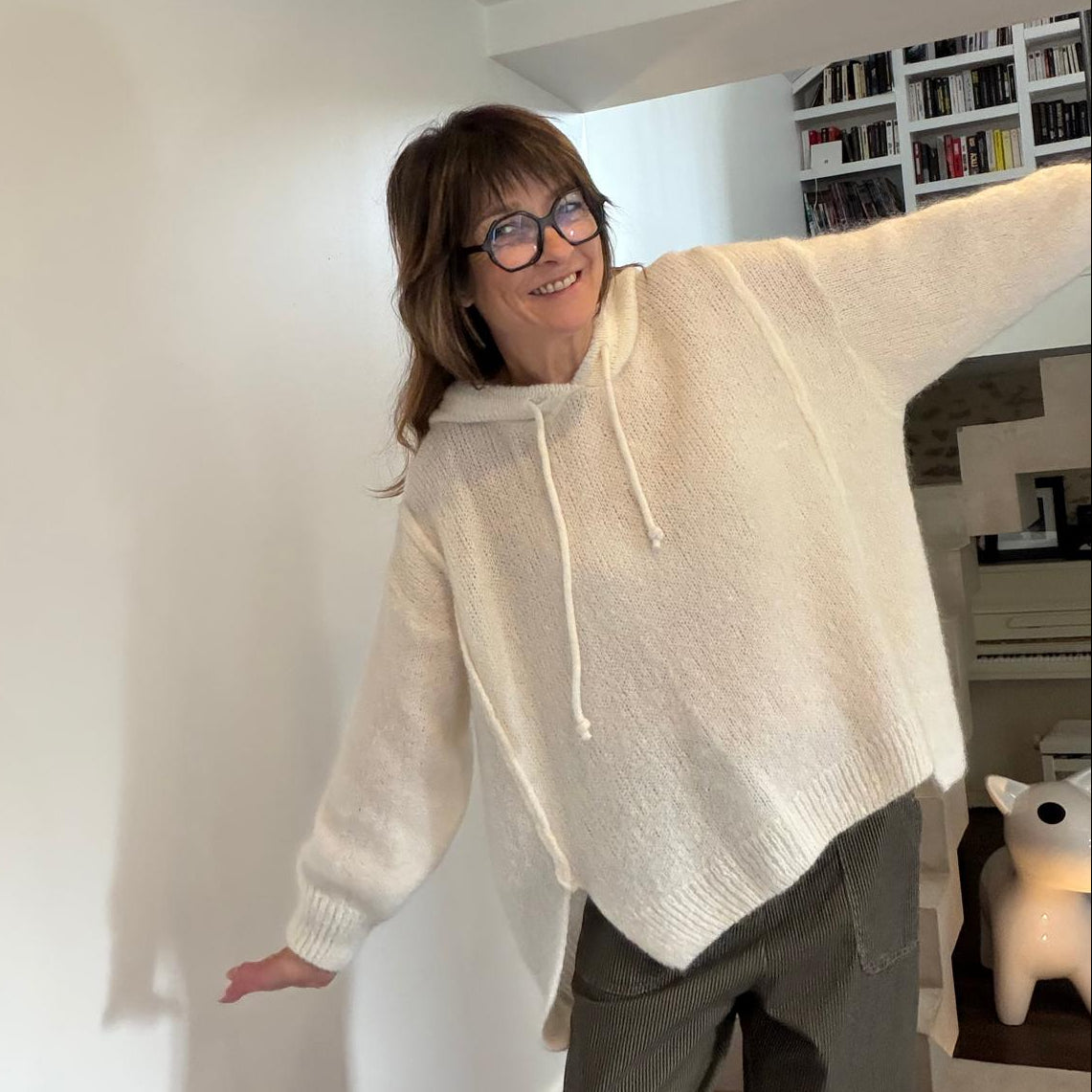 Lola hoodie - grey or ecru