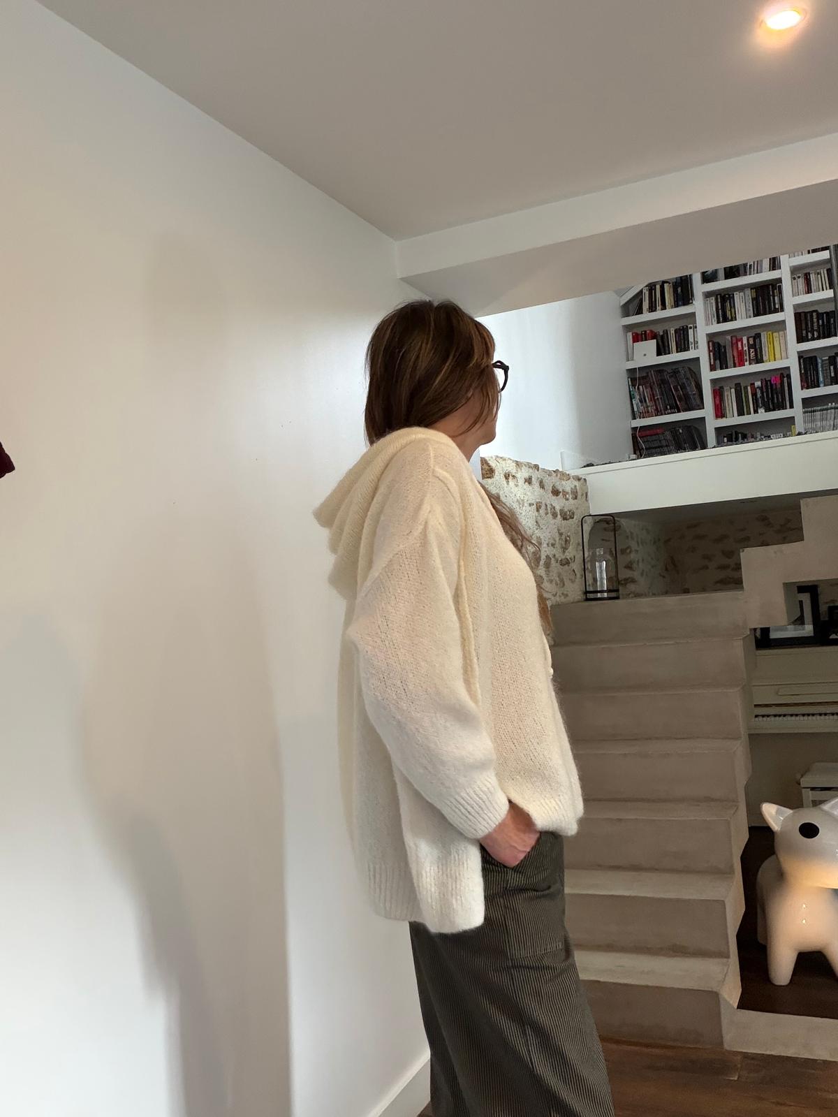 Lola hoodie - grey or ecru