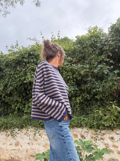 Oversized Vanessa striped jumper - 2 colours
