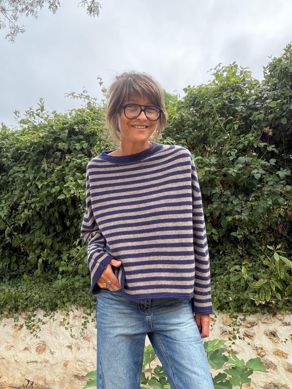 Oversized Vanessa striped jumper - 2 colours