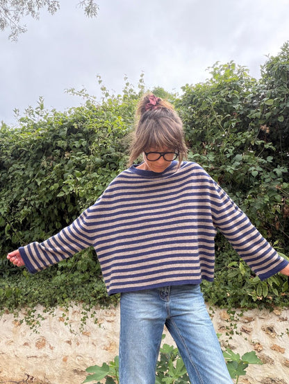 Oversized Vanessa striped jumper - 2 colours