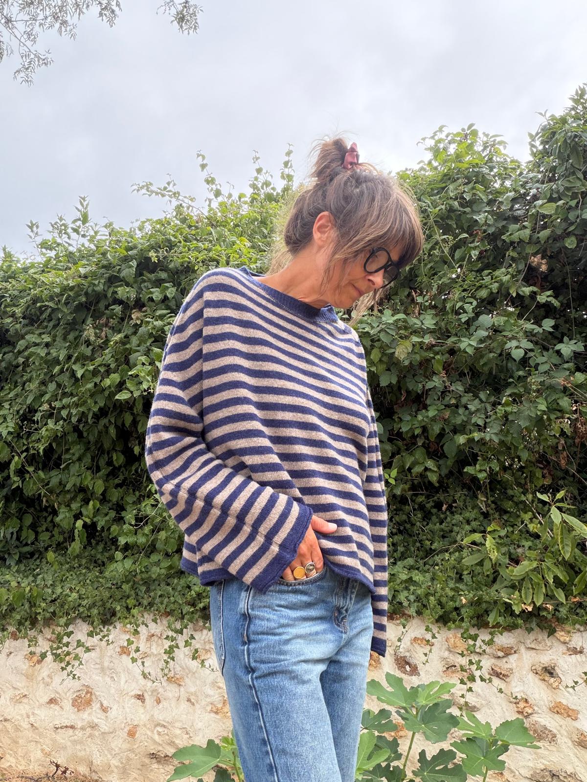 Oversized Vanessa striped jumper - 2 colours
