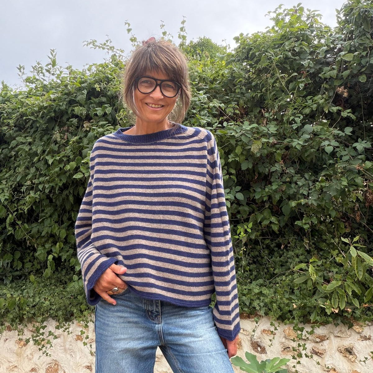 Oversized Vanessa striped jumper - 2 colours