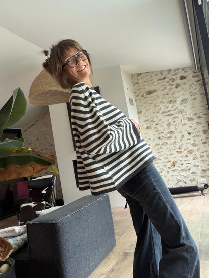 Oversized Vanessa striped jumper - 2 colours