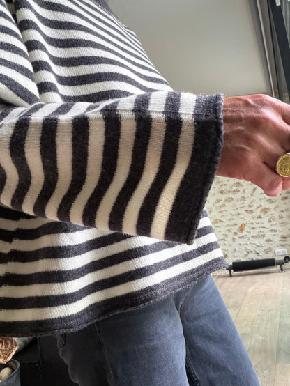 Oversized Vanessa striped jumper - 2 colours